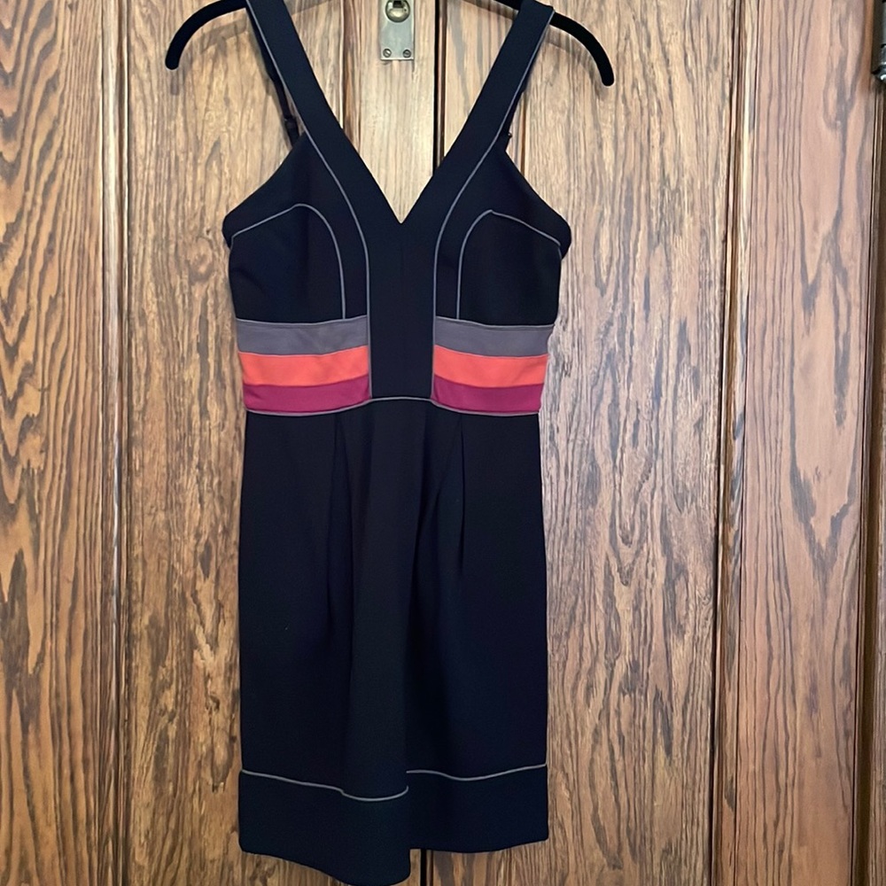 BCBGmaxzria tank dress with piping details